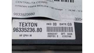 CENTRALITA CIERRE CITROEN XSARA (1998-2005) 1.9 D 70CV 1868CC - L.7924755 / 9633523680