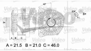 ALTERNADOR CITROEN C3 I (2002-) 1.4 HDI 68CV 1398CC - L.7966446 / 9646476280