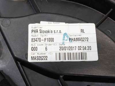 ELEVALUNAS TRASERO IZQUIERDO KIA SPORTAGE VAN (2015-) - L.8094662 / 83470F1000 ELEVALUNAS TRASERO IZQUIERDO KIA SPORTAGE VAN (2015-) - L.8094662 / 83470F1000