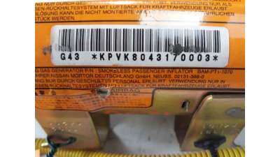 AIRBAG DELANTERO DERECHO NISSAN PICK-UP  - M.650950 / KPVK8043170003