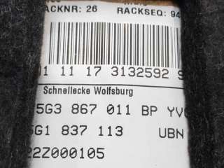 GUARNECIDO PUERTA DELANTERA IZQUIERDA VOLKSWAGEN GOLF VII (2012-) - L.8099247 / 5G3867011BP