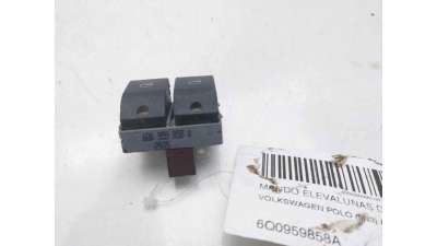 MANDO ELEVALUNAS DELANTERO IZQUIERDO VOLKSWAGEN POLO (2005-2009) 1.4 TDI 70CV 1422CC - L.8119776 / 6Q0959858A