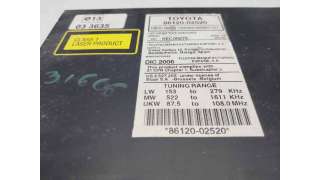 SISTEMA AUDIO / RADIO CD TOYOTA AURIS (2006-2012) - L.8172446 / 8612002520