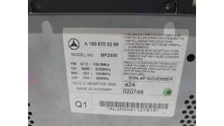 SISTEMA AUDIO / RADIO CD MERCEDES-BENZ CLASE A (2004-2012) A 150 (169.031, 169.331) 95CV 1498CC - L.8195444 / A1698700289