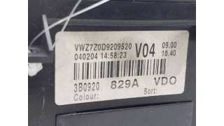 CUADRO INSTRUMENTOS VOLKSWAGEN PASSAT (2000-2005) 1.9 TDI 130CV 1896CC - L.8231618 / 3B0920829A