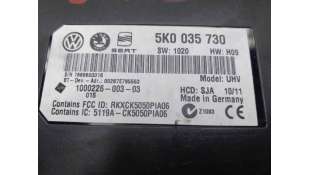 MODULO ELECTRONICO SEAT LEON (2010-2012) 1.2 TSI 105CV 1197CC - L.8245309 / 5K0035730 2