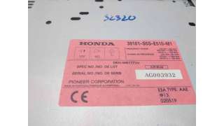 SISTEMA AUDIO / RADIO CD HONDA CIVIC VII HATCHBACK (2001-2005) 1.6 I 110CV 1590CC - L.8287753 / 39101S5SE510