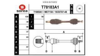 TRANSMISION DELANTERA IZQUIERDA MERCEDES CLASE M  - M.839506 / 1633300401