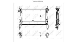 RADIADOR AGUA PEUGEOT BIPPER  - M.975060 / 51780659