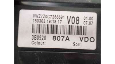 CUADRO INSTRUMENTOS VOLKSWAGEN PASSAT BERLINA  - M.359359 / VWZ7Z0C7266691