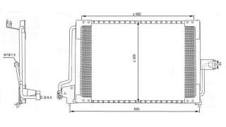 CONDENSADOR / RADIADOR  AIRE ACONDICIONADO OPEL ASTRA F BERLINA  - M.523526 / 1618012