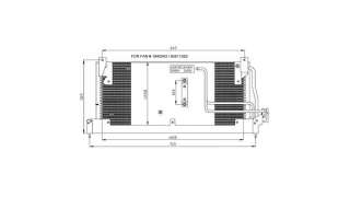 CONDENSADOR / RADIADOR  AIRE ACONDICIONADO OPEL CORSA B  - M.565240 / 1618015