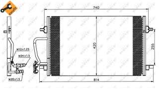 CONDENSADOR / RADIADOR  AIRE ACONDICIONADO AUDI A8  - M.390719 / 4D0260401A