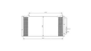 CONDENSADOR / RADIADOR  AIRE ACONDICIONADO MG ROVER SERIE 45  - M.514838 / 80100S74D10