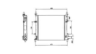 CONDENSADOR / RADIADOR  AIRE ACONDICIONADO FORD KA  - M.550246 / 1026928