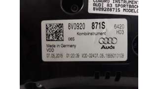 CUADRO INSTRUMENTOS AUDI A3 SPORTBACK  - M.770667 / 8V0920871S