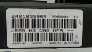 Recambio de cuadro instrumentos para renault scenic ii 2003-2009 1.9 dci diesel fap referencia OEM IAM JR95HGDAGNFA 248100996R m