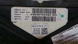Recambio de cuadro instrumentos para peugeot 307 (s1) 2001-2005 xr clim referencia OEM IAM P9646742480 P9646742480  2