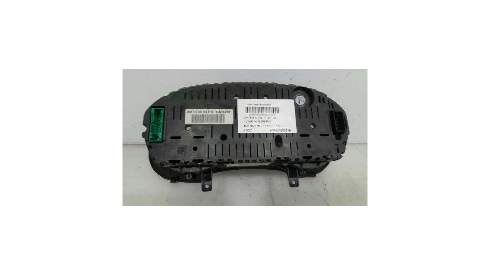 Recambio de cuadro instrumentos para seat ibiza (6l1) 2001-2009 1.9 sdi referencia OEM IAM W06L0920801A W06L0920801A W06L0920801 Recambio de cuadro instrumentos para seat ibiza (6l1) 2001-2009 1.9 sdi referencia OEM IAM W06L0920801A W06L0920801A W06L0920801