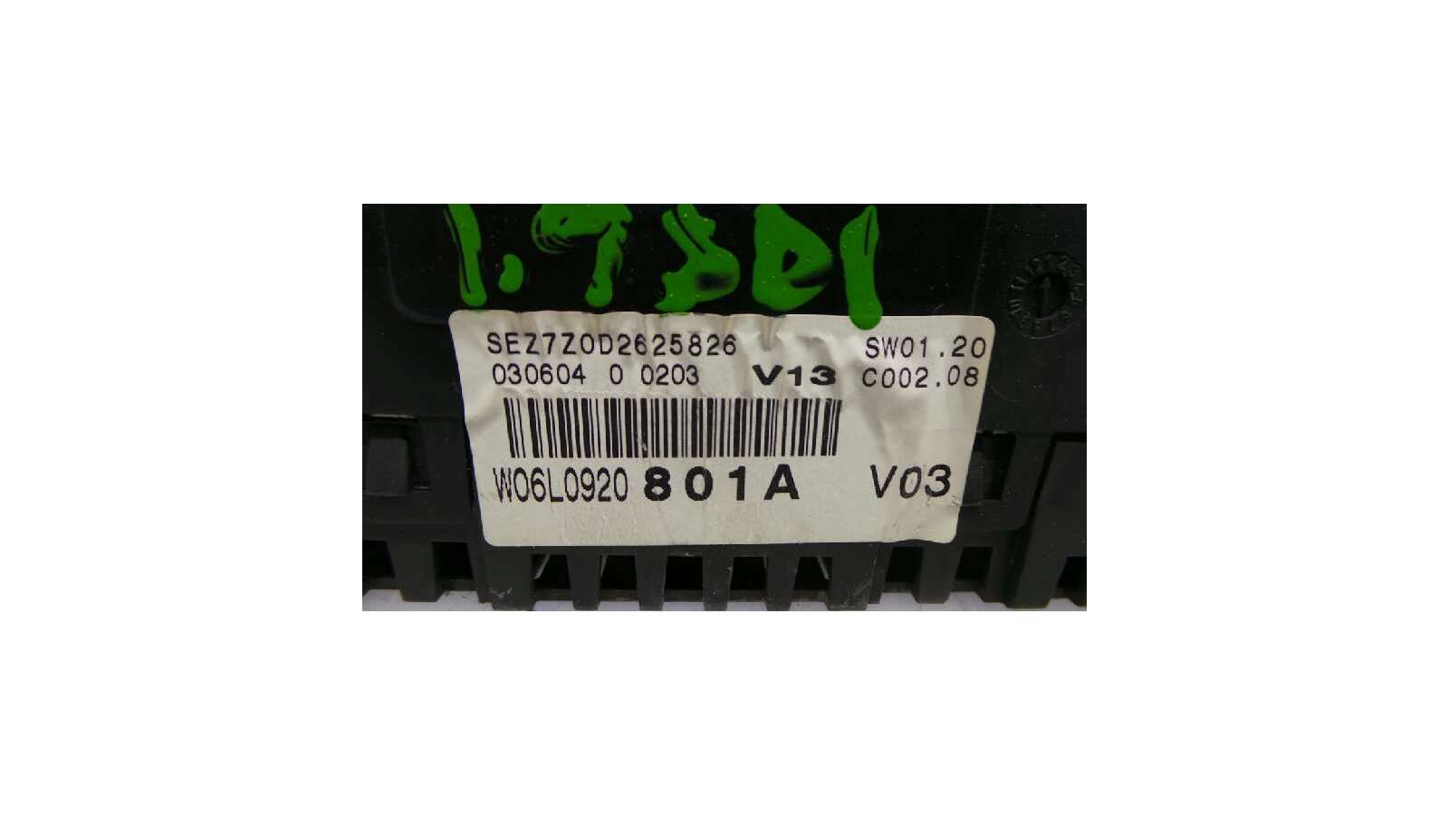 Recambio de cuadro instrumentos para seat ibiza (6l1) 2001-2009 1.9 sdi referencia OEM IAM W06L0920801A W06L0920801A W06L0920801 Recambio de cuadro instrumentos para seat ibiza (6l1) 2001-2009 1.9 sdi referencia OEM IAM W06L0920801A W06L0920801A W06L0920801