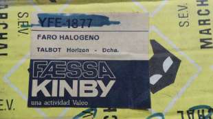 Recambio de faro derecho para talbot horizon - gld referencia OEM IAM  23071  2