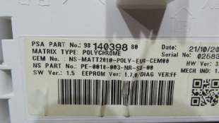 Recambio de cuadro instrumentos para peugeot 2008 (--.2013) 2013-2019 allure referencia OEM IAM 9814039880 9814039880  2