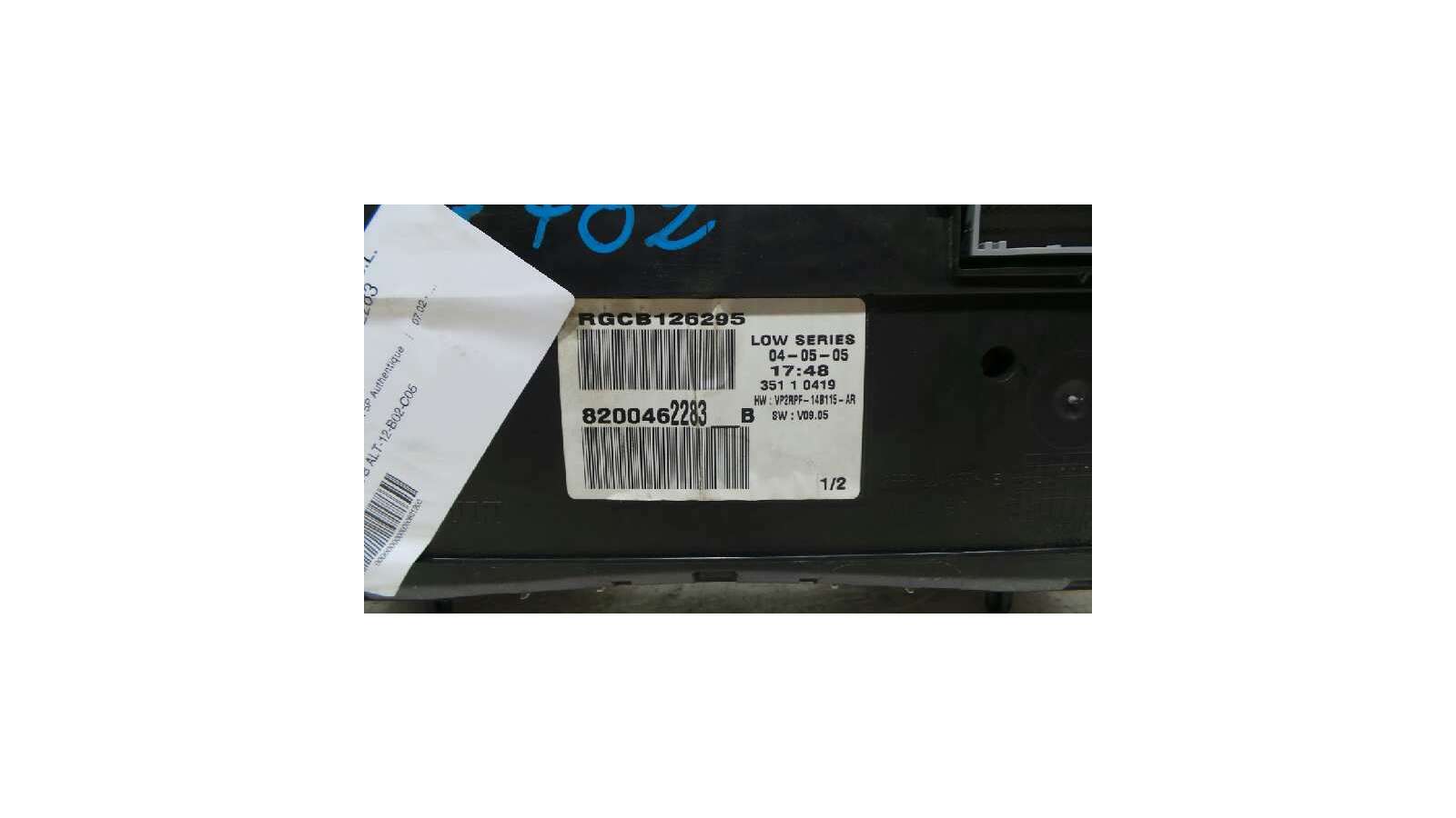 Recambio de cuadro instrumentos para renault megane ii berlina 5p 2002-2009 authentique referencia OEM IAM 8200462283 8200462283 Recambio de cuadro instrumentos para renault megane ii berlina 5p 2002-2009 authentique referencia OEM IAM 8200462283 8200462283