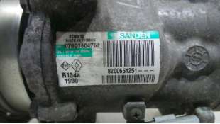 Recambio de compresor aire acondicionado para renault clio iii 2005-2016 confort dynamique referencia OEM IAM 8200651251 8200651