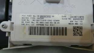 Recambio de cuadro instrumentos para peugeot 508 sw 2011-2018 gt referencia OEM IAM 9806831580 9806831580  2