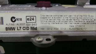 Recambio de pantalla multifuncion para bmw serie 3 touring (f31) 2012-2016 318d xdrive referencia OEM IAM 9292247026 9292247026  2