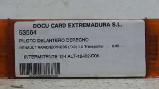 Recambio de piloto delantero derecho para renault rapid/express (f40) 1985- 1.0 transporter referencia OEM IAM 7700811996 770081