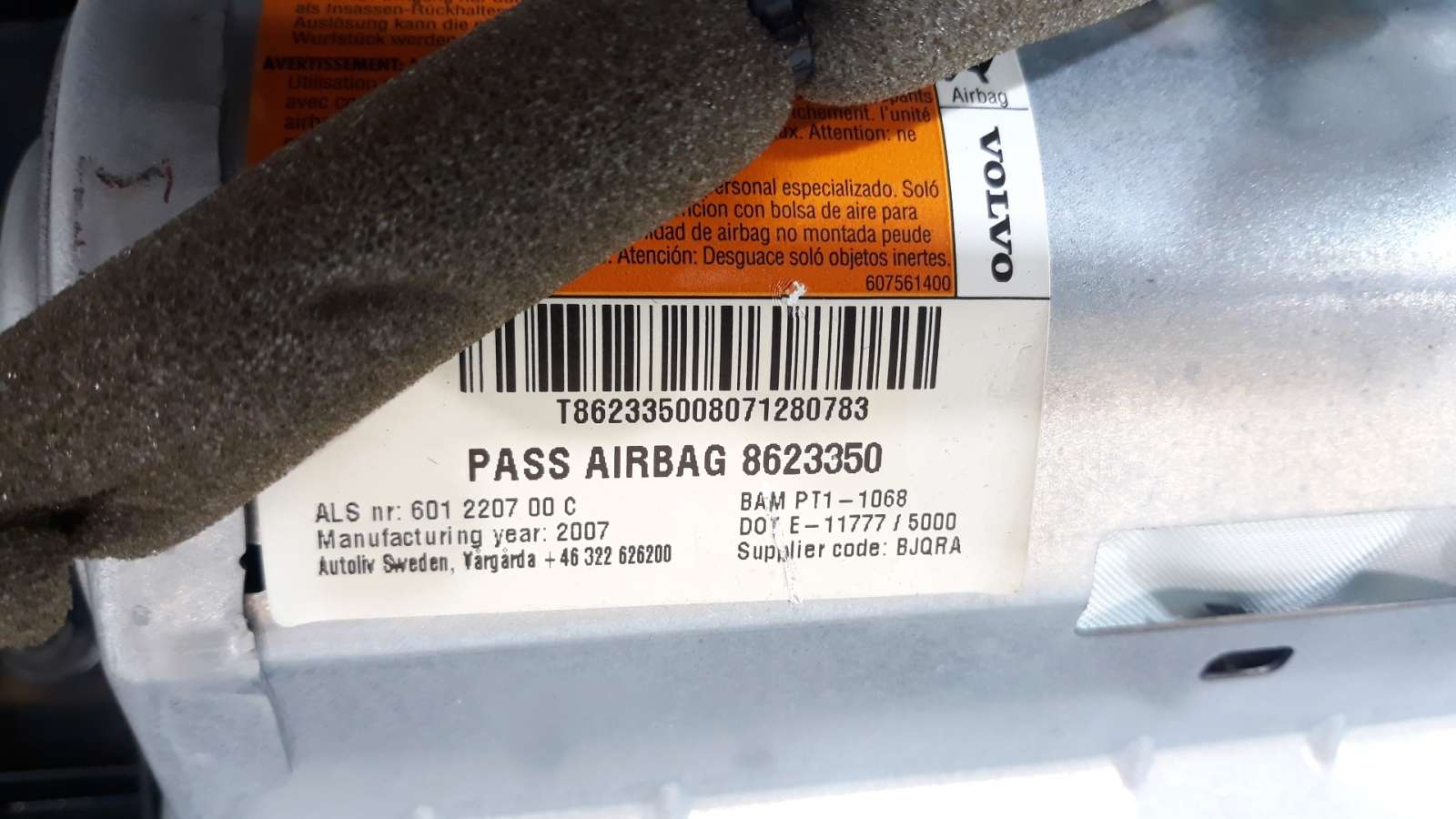 Recambio de kit airbag para volvo v50 familiar 2004-2012 2.0 d summum referencia OEM IAM 8623347 8623347  Recambio de kit airbag para volvo v50 familiar 2004-2012 2.0 d summum referencia OEM IAM 8623347 8623347
