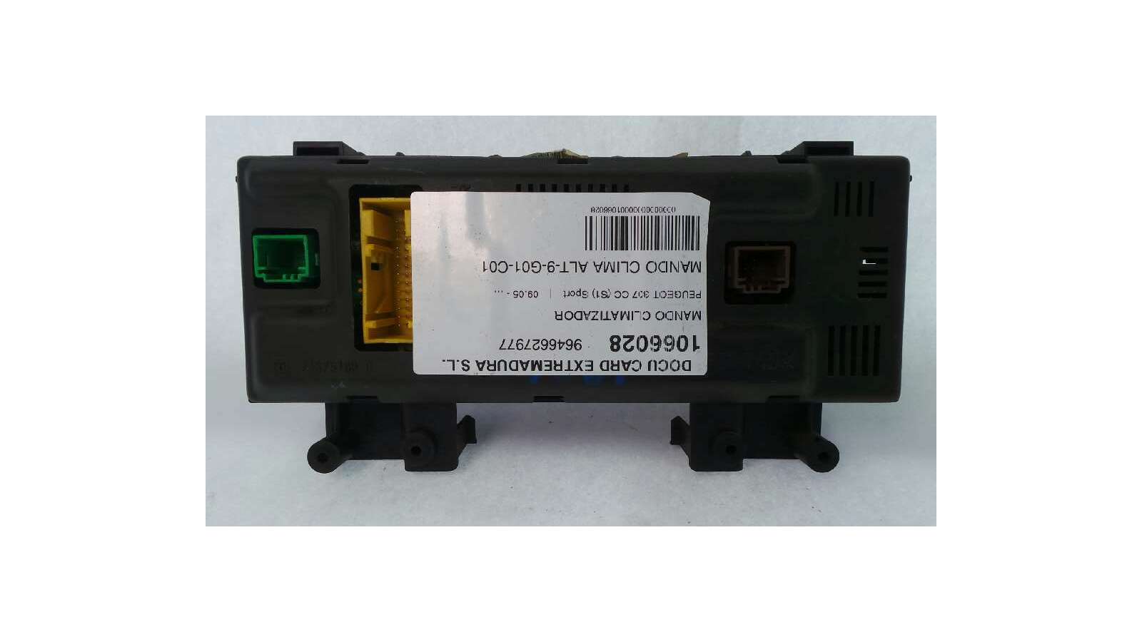 Recambio de mando climatizador para peugeot 307 cc (s1) 2003-2005 sport referencia OEM IAM 9646627977 9646627977  Recambio de mando climatizador para peugeot 307 cc (s1) 2003-2005 sport referencia OEM IAM 9646627977 9646627977