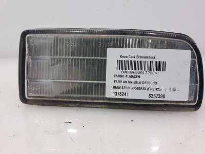 Recambio de faro antiniebla derecho para bmw serie 3 cabrio (e36) 1993-2000 325i referencia OEM IAM 8357398 8357398 