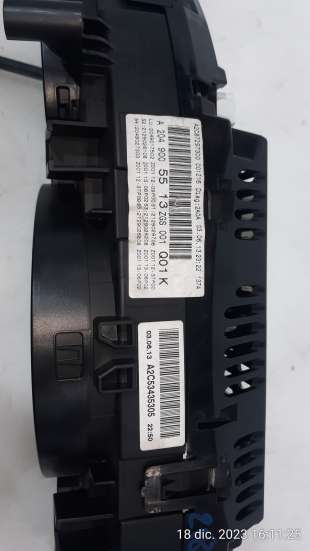 Recambio de cuadro instrumentos para mercedes-benz clase c (w204) familiar 2011-2014 c 220 t cdi blueefficiency (204.202) refere 2