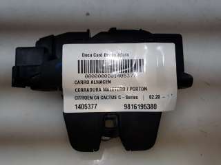 Recambio de cerradura maletero / porton para citroën c4 cactus 2014- c-series referencia OEM IAM 9816195380 9816195380 