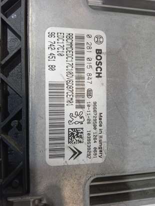 Recambio de centralita motor uce para citroën c3 2009-2017 sx referencia OEM IAM 9674245180 9674245180 0281015847 2