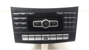Recambio de sistema audio / radio cd para mercedes-benz clase e (w212) familiar 2009-2016 e 200 bluetec (212.206) referencia OEM