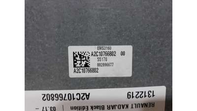 Recambio de centralita motor uce para renault kadjar 2015- black edition referencia OEM IAM A2C10766802 A2C10766802 