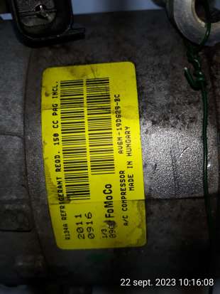 Recambio de compresor aire acondicionado para ford mondeo ber. (ca2) 2007-2015 trend (09.2010) referencia OEM IAM AVGN19D629BC A 2