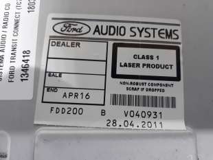 Recambio de sistema audio / radio cd para ford transit connect (tc7) 2002-2013 furg. referencia OEM IAM 1803006 1803006  2