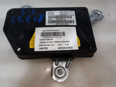 Recambio de airbag lateral trasero izquierdo para bmw x5 (e53) 2000-2007 3.0d referencia OEM IAM 407035787041 407035787041 