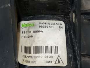 Recambio de faro antiniebla derecho para nissan qashqai (j10) 2007-2014 acenta referencia OEM IAM 261508990A 261508990A  2