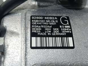 Recambio de compresor aire acondicionado para nissan qashqai (j11) 2013- n-style referencia OEM IAM 926004EB2A 926004EB2A  2