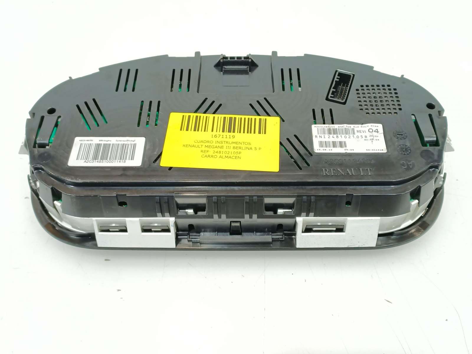 Recambio de cuadro instrumentos para renault megane iii berlina 5 p 2008-2016 dynamique referencia OEM IAM 248102105R 248102105R Recambio de cuadro instrumentos para renault megane iii berlina 5 p 2008-2016 dynamique referencia OEM IAM 248102105R 248102105R