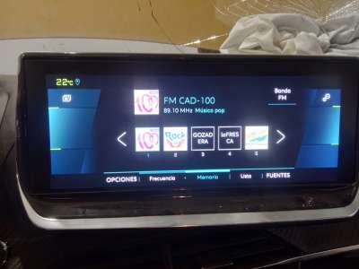 Recambio de pantalla multifuncion para peugeot 208 (p2) 2019- (e-) allure pack referencia OEM IAM 9824619980 9824619980 