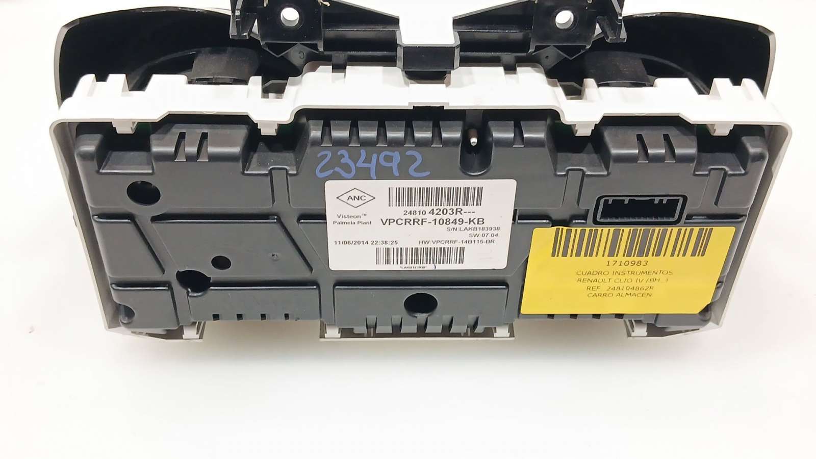 Recambio de cuadro instrumentos para renault clio iv (bh_) 2012- 1.5 dci 75 referencia OEM IAM 248104862R 248104203R  Recambio de cuadro instrumentos para renault clio iv (bh_) 2012- 1.5 dci 75 referencia OEM IAM 248104862R 248104203R