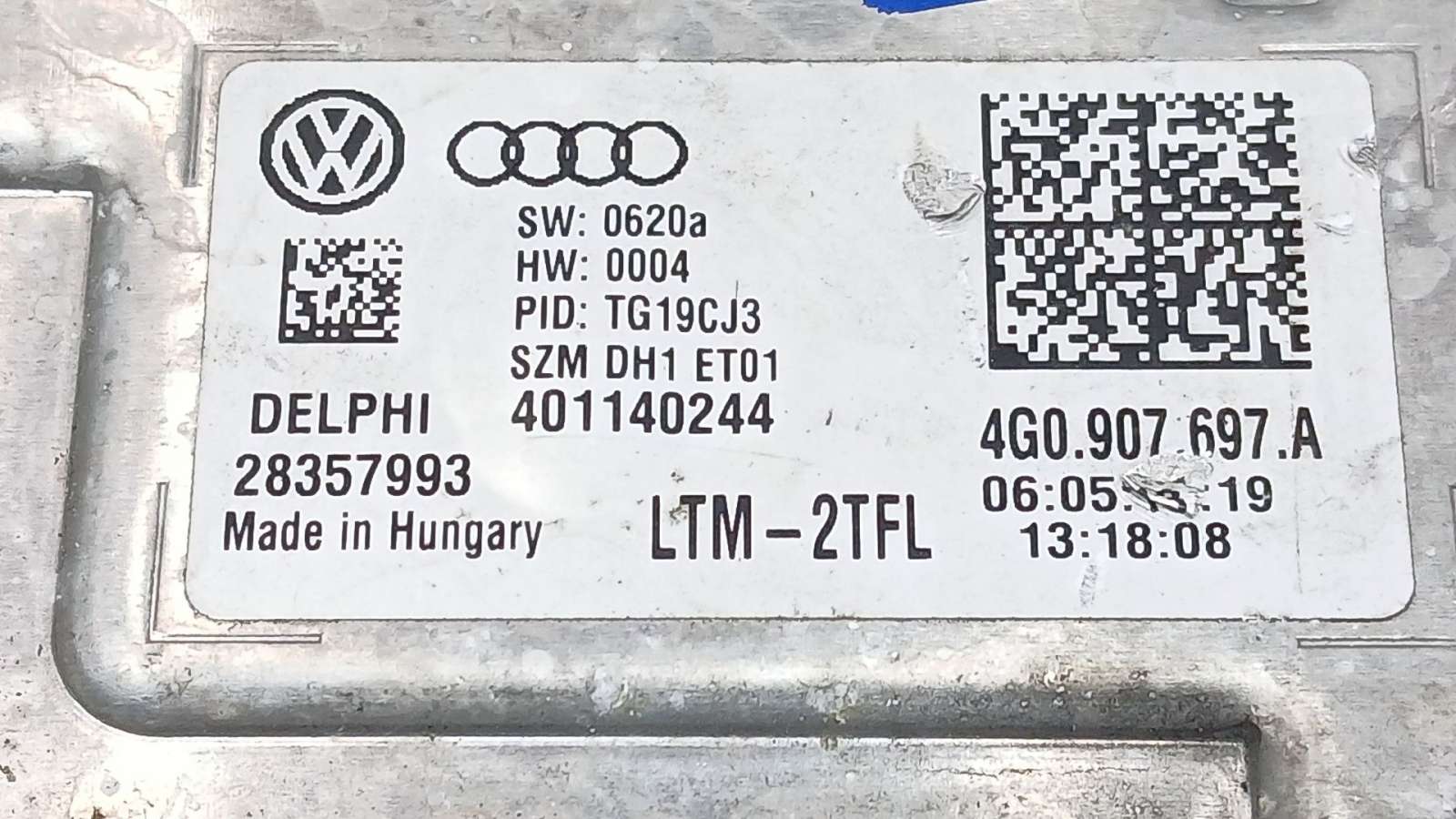 Recambio de centralita led para volkswagen sharan van (7n1, 7n2) 2010- 2.0 tdi referencia OEM IAM 4G0907697 4G0907697A  Recambio de centralita led para volkswagen sharan van (7n1, 7n2) 2010- 2.0 tdi referencia OEM IAM 4G0907697 4G0907697A