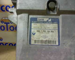 Recambio de centralita motor uce para renault clio ii fase i (b/cbo) 1998-2001 1.9 diesel referencia OEM IAM 7700104956 77001049