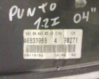 Recambio de cuadro instrumentos para fiat punto berlina (188) 1999-2002 1.2 16v cat referencia OEM IAM 46833968  